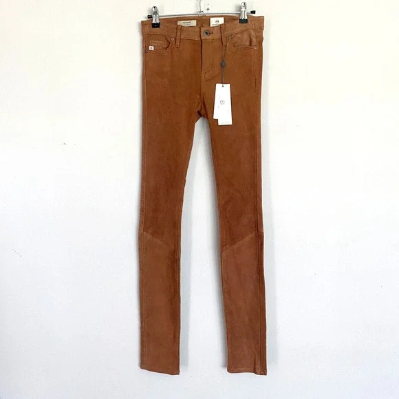 NWT AG Adriano Goldschmied The Legging Super Skinny Womens Size 24 Lamb Leather - Picture 2 of 8